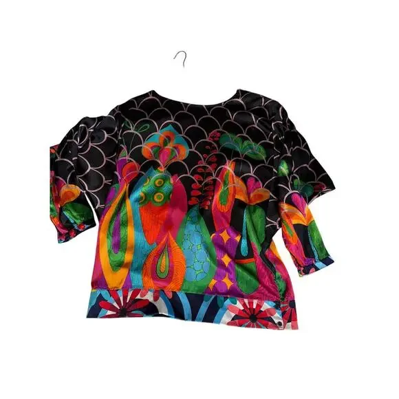DESIGUAL blouse size Large L - UNIQUE - Picture 2 of 5